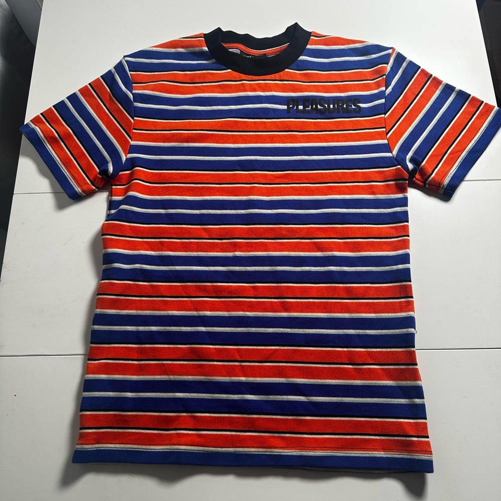 PLEASURES OUTLIER S/S SHIRT - BLUE
